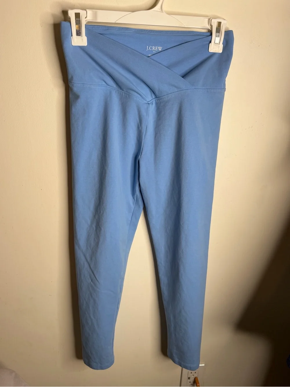 J. Crew Sky Blue V-Waist Leggings